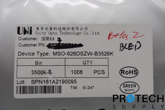 (QTY:1008) Soraa LED SMD Bin: 3500K NEW with WARRANTY