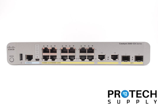 Cisco Catalyst WS-C3560CX-12PD-S w/ Cable Series Switches 3560-CX with WARRANTY