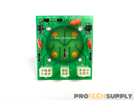 Varian Quad Feedthru PCB CUB-00013 with Quad Flex CUB-00012 with WARRANTY