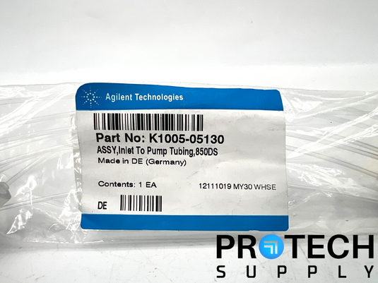 Agilent K1005-05130 Inlet to Pump Tubing 850DS NEW