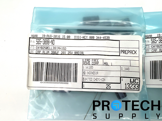 (100/Pk) Chemi-Con EKYB250ELL391MH15D Electrolytic Capacitors NEW with WARRANTY