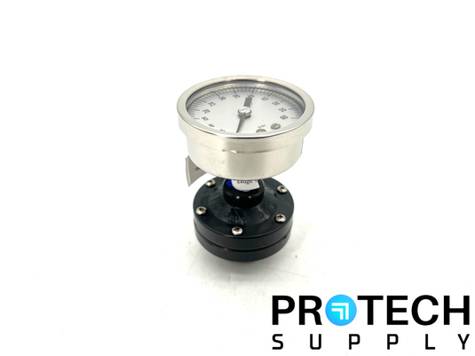 Ashcroft Welded AISI 316 Tube & Socket 05B-03-03B Gauge 0-60 PSI NEW w/ WARRANTY