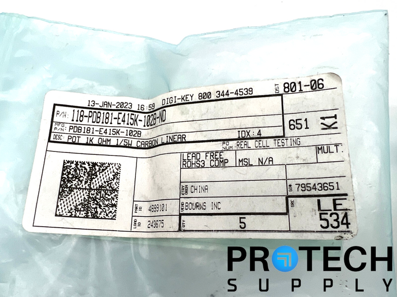 Load image into Gallery viewer, (5/Pk) Bourns PDB181-E415K-102B Linear Panel Potentiometer NEW with WARRANTY
