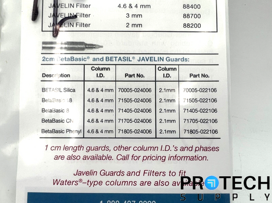5/Pk Lot of Thermo BioBasic AX & BioBasic 18 Javelin Guards with WARRANTY