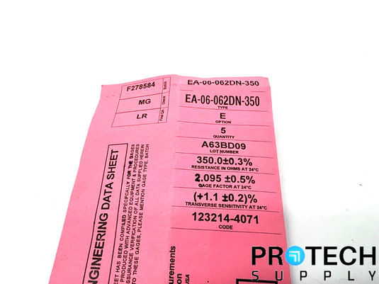 5/Pk Micro-Measurements EA-06-062DN-350 EA-Series Strain Gages NEW with WARRANTY