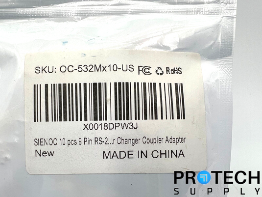 9/Pk Sienoc 9-Position Mini Gender Changer Male / Male X0018DPW3J with WARRANTY