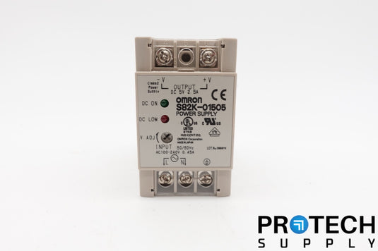 Omron S82K-01505 Din Rail Power Supply 100-240VAC 5VDC 2.5A with WARRANTY