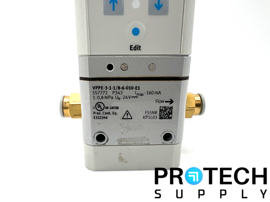FESTO VPPE-3-1-1/8-6-010-E1 Proportional Pressure Regulator with WARRANTY