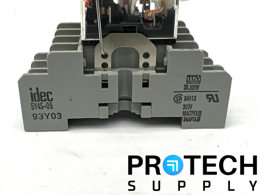Idec SY4S-05 Relay Base Socket + OMRON MY4 Relay Assy with WARRANTY