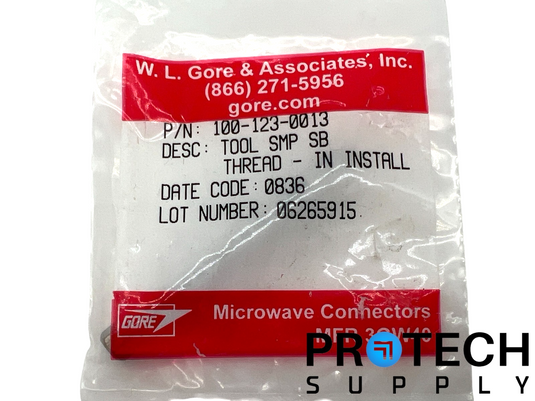 W. L. Gore & Associates 100-123-0013 Tool SMP SB Thread NEW with WARRANTY