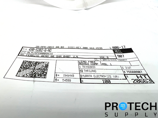 Approx 70 Murata Electronics Power Line Ferrite Bead 490-5202-6-ND with WARRANTY