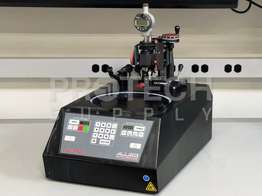 Allied Techprep Multiprep Polishing System & Head Assy + x5 Polishing Glass
