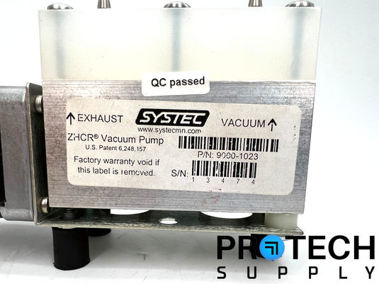 Systec 9000-1023 ZHCR Vacuum Pump + 17PM-K448-02V Stepper Motor Assy w/ WARRANTY