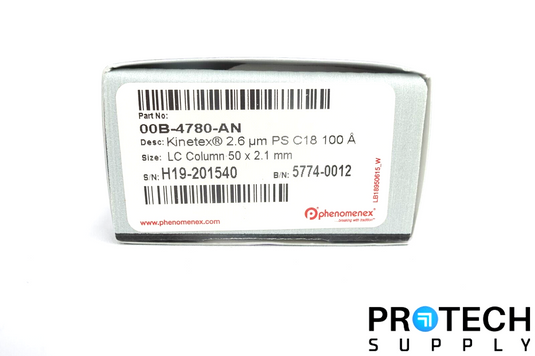 Phenomenex Kinetex 00B-4780-AN 2.6 µm PS C18 LC Column 50x2.1mm NEW