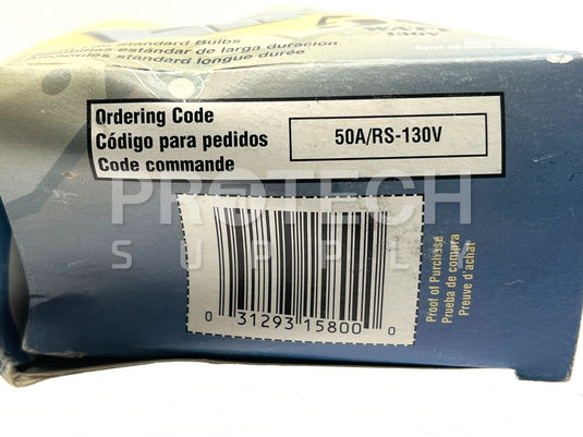 (Lot of 4) Eiko 50A/RS-130V E26 Rough Service Light Bulb 50W with WARRANTY