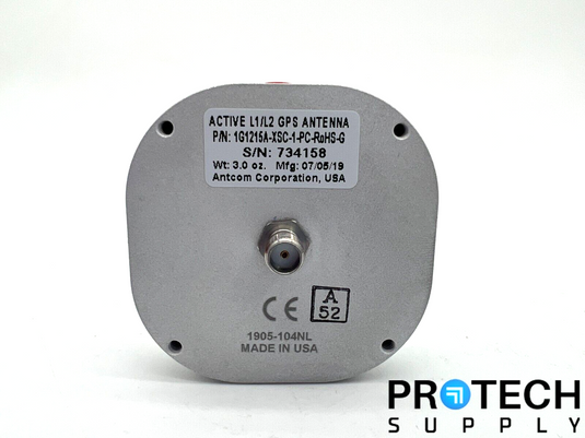 Antcom 1G1215A-XSC-1-PC-ROHS-G Active L1/L2 GPS Antenna