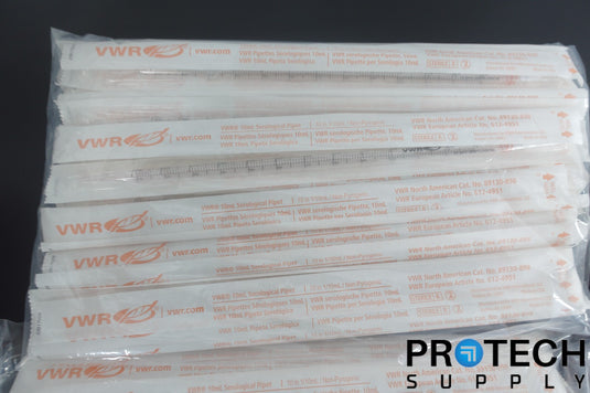 (Lot of 340) Various 10mL Disposable Serological Pipettes Sterile NEW