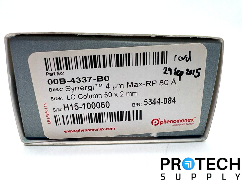 Load image into Gallery viewer, Phenomenex LC Column 4um Synergy Max-RP 80A 50 x 2mm with WARRANTY
