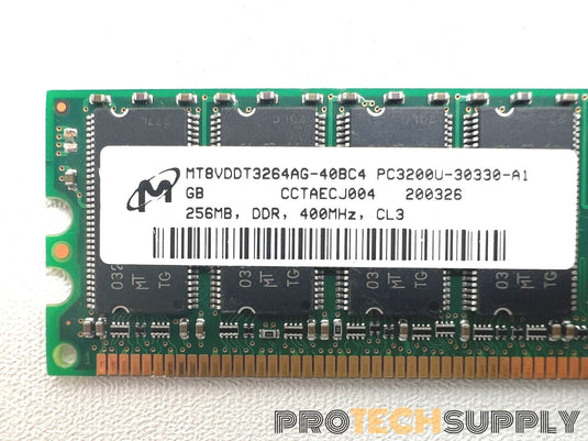 Micron Technology Ram DDR 256Mb 400Mhz MT8VDDT3264AG-40BC4 with WARRANTY