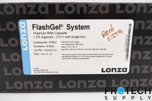 (Box of 9) Lonza 57027 FlashGel RNA Cassette 12+1 Single-Tier NEW with WARRANTY