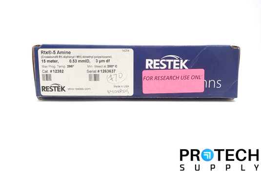 Restek 12382 Rtx-5 Amine Capillary Column 15m x 0.53mm 3µm NEW with WARRANTY