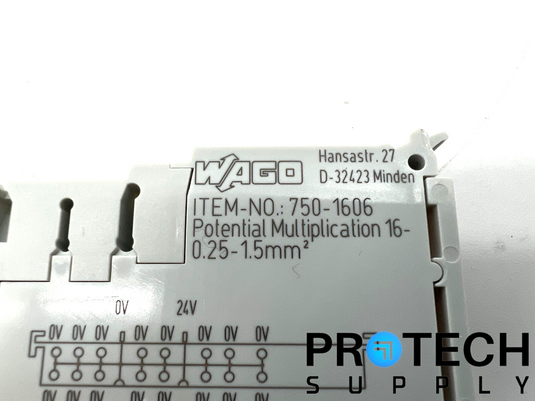 WAGO Corporation 750-1606 Power Supply Module DIN Rail 24VDC with WARRANTY