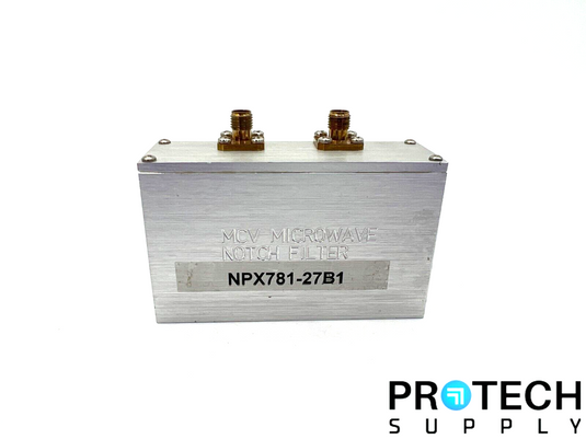MCV Microwave NPX781-27B1 Notch Filter with WARRANTY