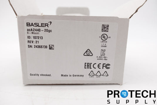 Basler acA2440-20gc Color Gige Camera NEW with WARRANTY