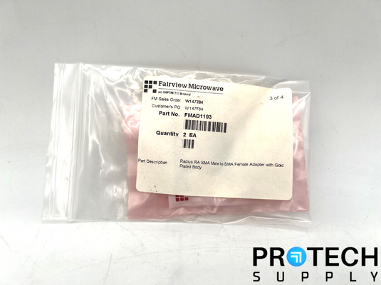 2/Pk Fairview Microwave Radius SMA Male to SMA Female FMAD1193 NEW w/ WARRANTY
