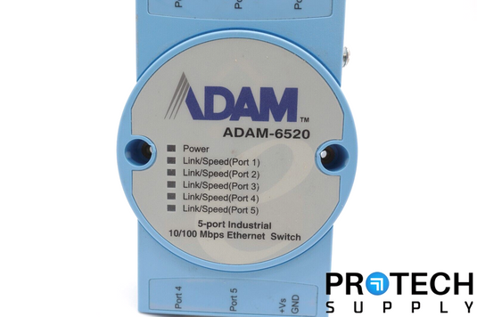 Advantech ADAM-6520 Five Port Industrial Ethernet Switch with WARRANTY