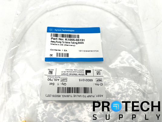 Agilent K1005-05131 Pump to Valve Tubing 850DS NEW
