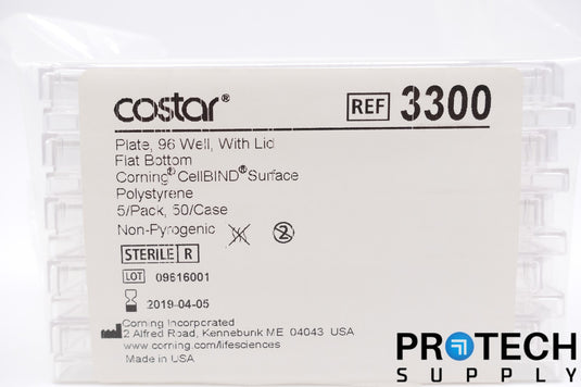 Costar 3300 Microplate 96 Well + Lid Flat Bottom NEW