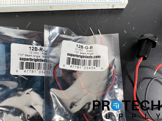 Lot of Misc LED Indicators / Breadboard / KH PCB / Pressure Sensor
