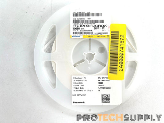 NEW (Roll of 8548) Panasonic ERJ2RKF20R0X Thick Film Resistors 20Ohm 1% WARRANTY