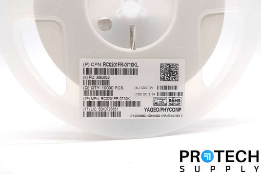 10,000/Reel Yageo RC0201FR-0710KL Thick Film Resistors 10kOhm ±1% NEW & WARRANTY