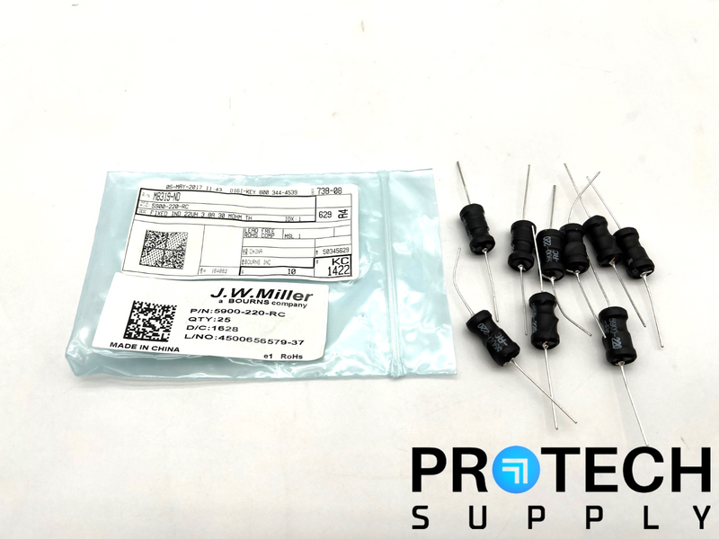 Load image into Gallery viewer, (9/Pk) Bourns 5900-220-RC Drum Core Wirewound Inductor with WARRANTY

