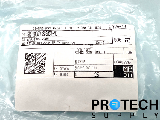 (25/Pk) Bourns SPR1038A-220M Shielded Drum Core Wirewound Inductor with WARRANTY
