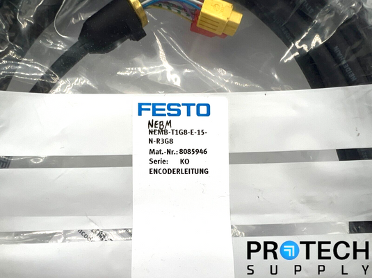 FESTO NEBM-T1G8-E-15-N-R3G8 Encoder Cable NEW with WARRANTY
