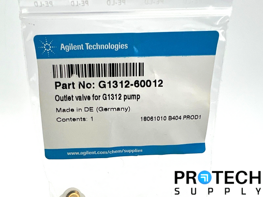 Agilent G1312-60012 Outlet Valve for G1312 Pump NEW with WARRANTY