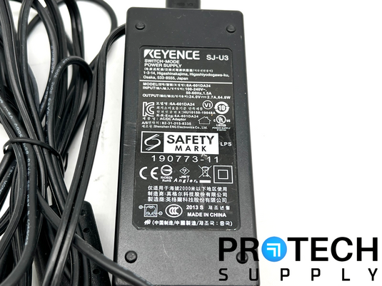 Keyence SJ-U3 Power Supply Adapter for SJ-F Series with WARRANTY