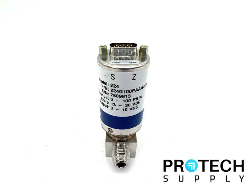 Load image into Gallery viewer, Setra 224G100PAAA2CD1A Flow-Through Pressure Transducer with WARRANTY
