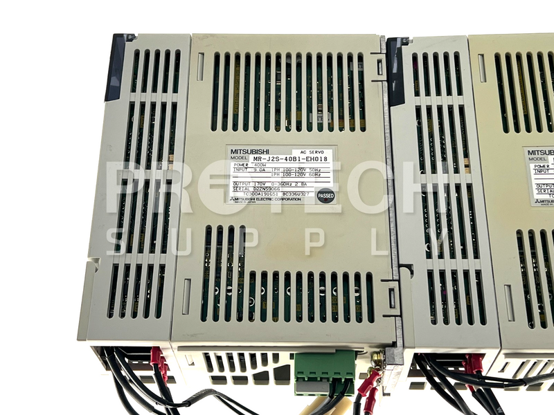 Load image into Gallery viewer, (Lot of 4) Mitsubishi MR-J2S-40B1-EH018 AC Servo Drive FOR PARTS / REPAIR
