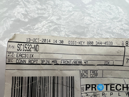5/Pk Switchcraft Power Entry Connector Receptacle SC1532-ND with WARRANTY