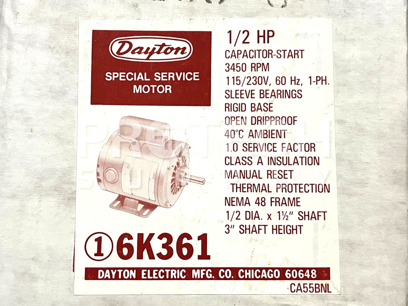 Load image into Gallery viewer, Dayton 6K361 Capacitor Electric Motor NEW with WARRANTY
