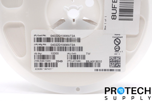 10,000/Reel KYOCER 0402ZD106MAT2A ±20% 10V Ceramic Cap X5R 0402 NEW & WARRANTY
