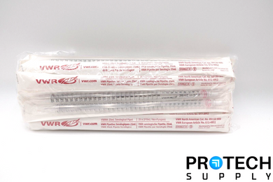 (25/Pk) VWR 89130-900 Disposable Serological Pipets 25mL NEW
