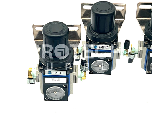 (Lot of 6) Bimba x2 MGR200-06L + x4 MGR200-06 PSI Regulator GUARANTEED