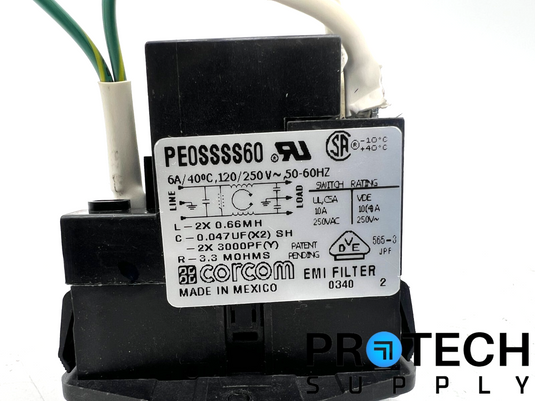 Corcom PE0SSSS60 Power Entry Connector Receptacle with WARRANTY