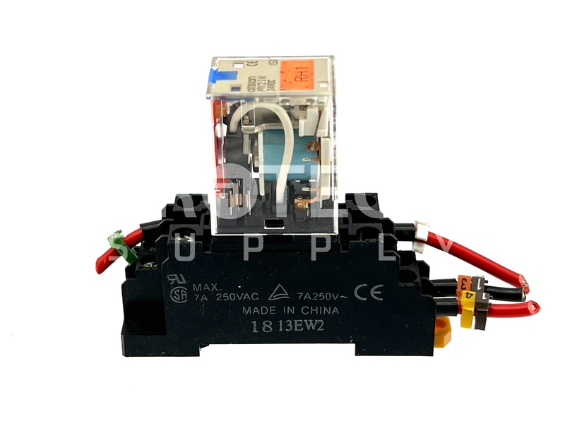 Load image into Gallery viewer, (Lot of 3) Omron MY2IN Relay DC24 + 1813EW2 Relay Socket Base with WARRANTY
