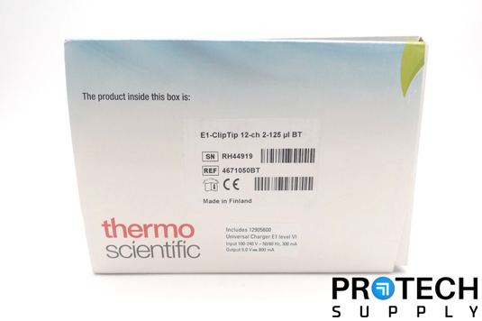 Thermo 4671050BT E1-ClipTip / 2 - 125μL / 12-Ch Bluetooth Electronic Pipette NEW